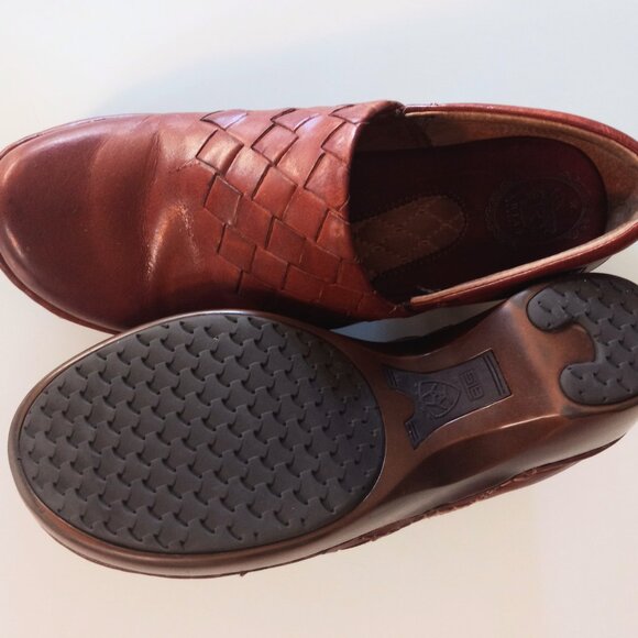 Ariat Women's Leather Logo Clog GUC 9B - Picture 3 of 6